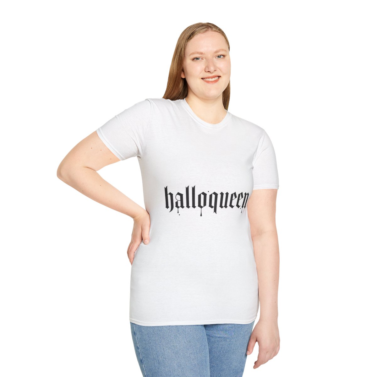 hallowqueen T-Shirt | Halloween gothic text tee