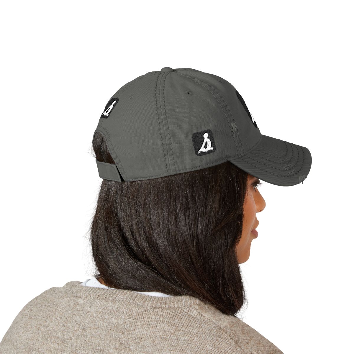 Distressed Dad Hat (Embroidery) — right side