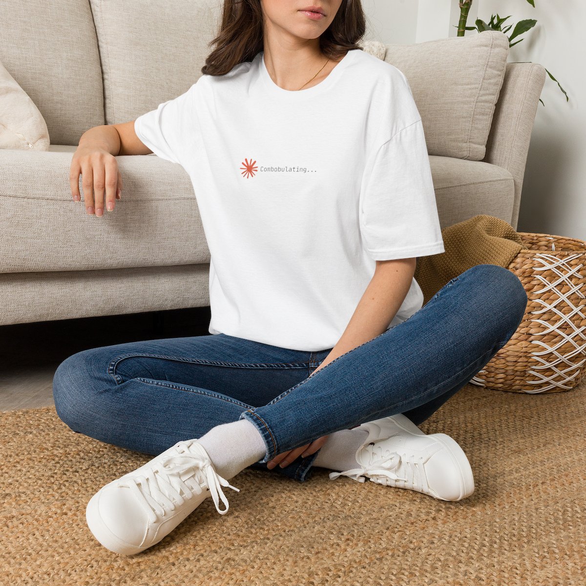 Combobulating... T-Shirt | Minimal Retro Loading Graphic, Cute Tech Vibe
