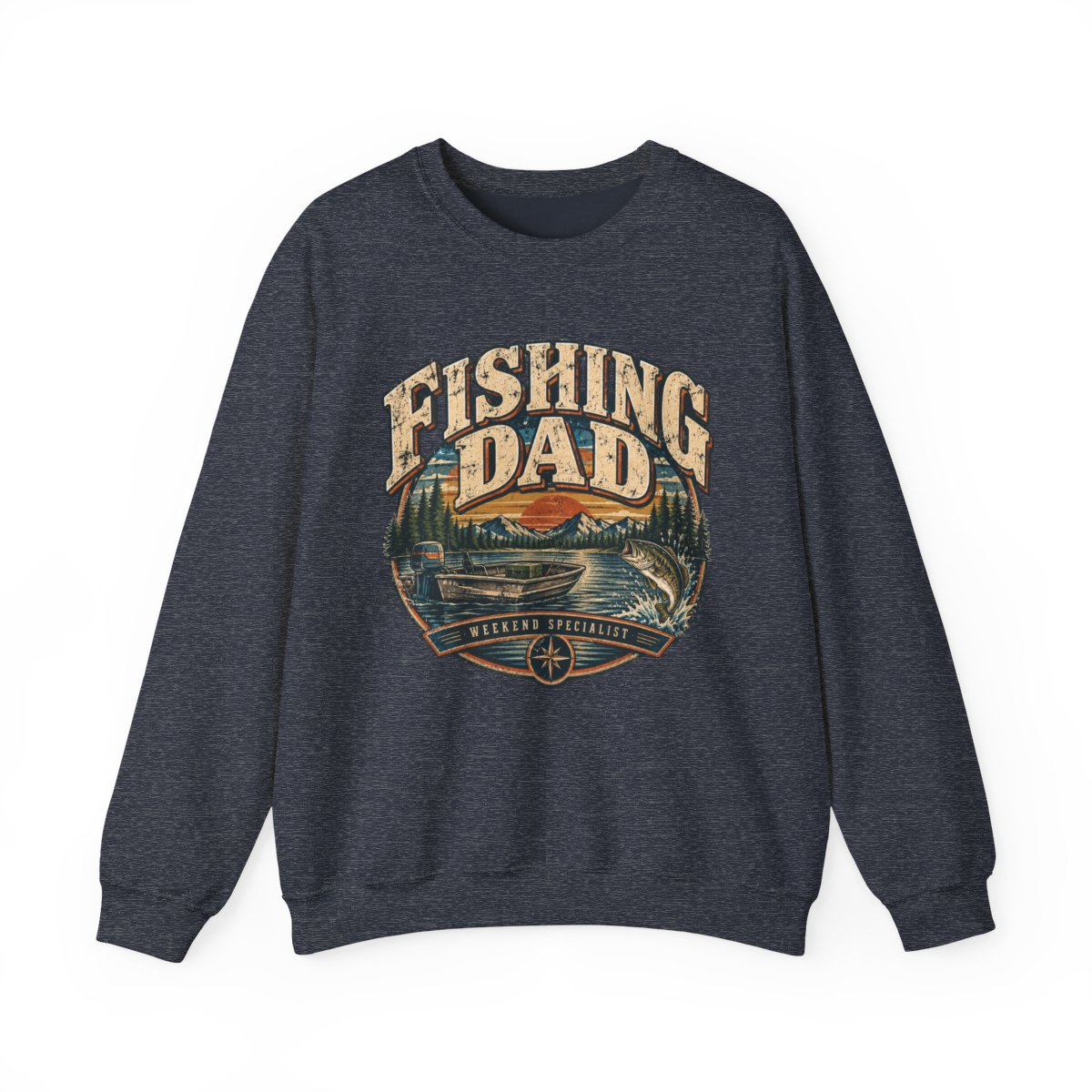 Fishing Dad T-Shirt | Vintage Fishing Shirt for Men | Retro Bass Fishing Graphic Tee | Fisherman Gift for Dad | Weekend Specialist — front